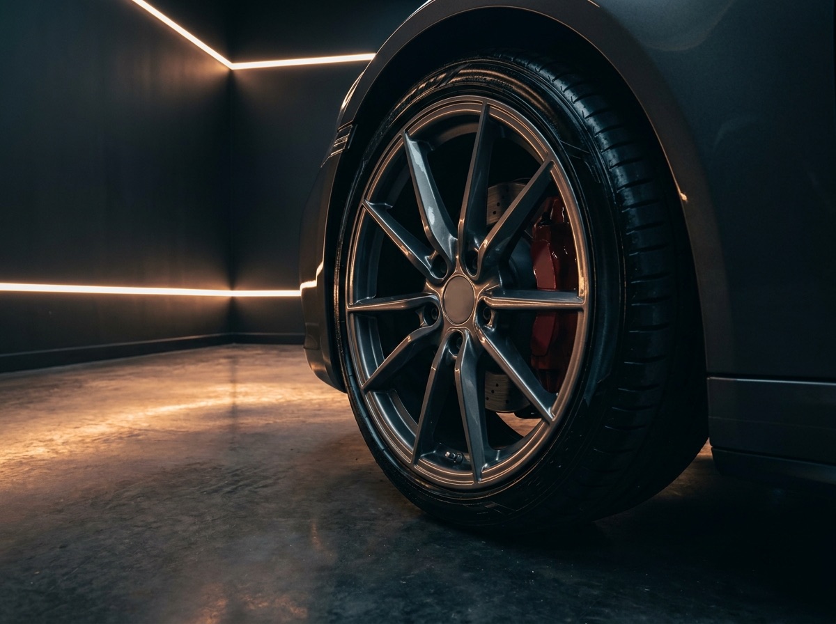 Perfectly cleaned alloy wheel